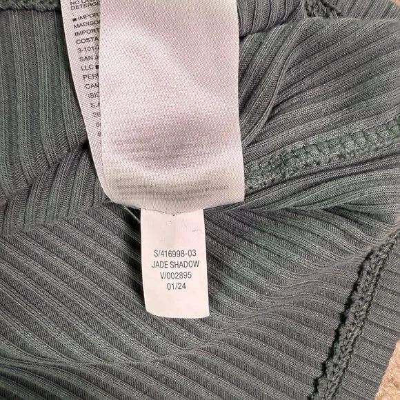 Old Navy Women's Rib-Knit Tank Top Gray Size Large Spaghetti Strap E564 - Picture 5 of 9